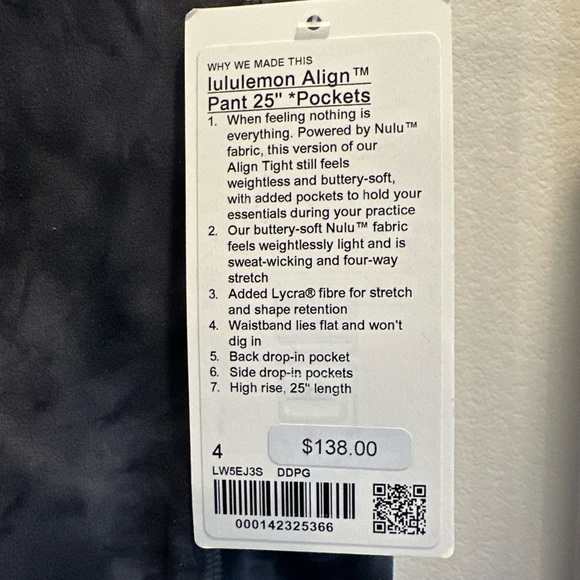 Lululemon align leggings size 4 25in inseam - Picture 2 of 2